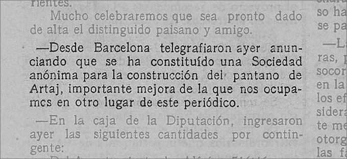 reseña sobre la constitución de la Sociedad en Las provincias