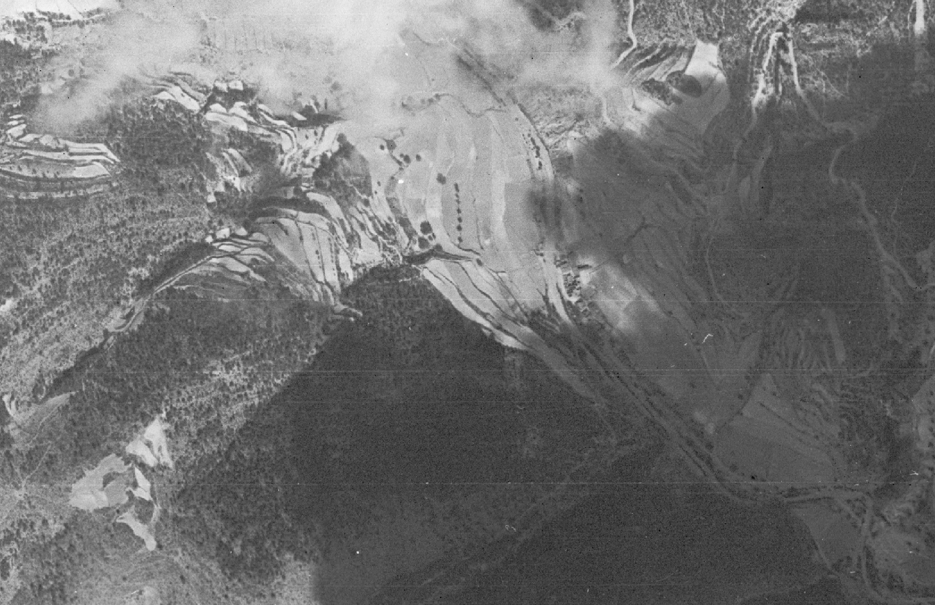 Detalle de Foto aerea 1946 donde se puede observar a Artaj