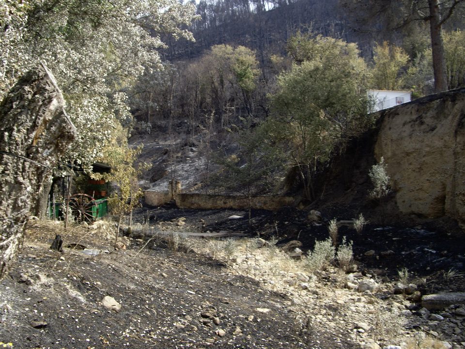 fografias del incendio de 2012 en Artaj