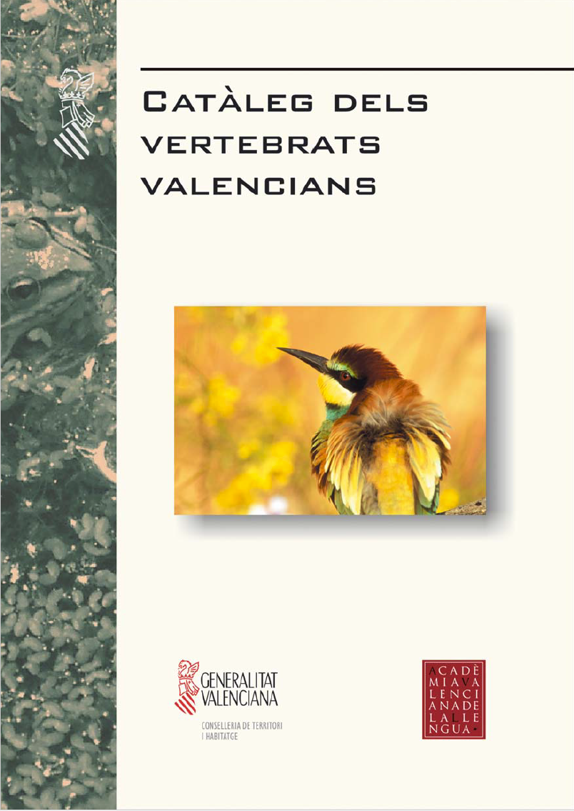 Catàleg dels vertebrats valencians