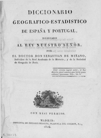 Diccionario geográfico-estadístico de España y Portugal