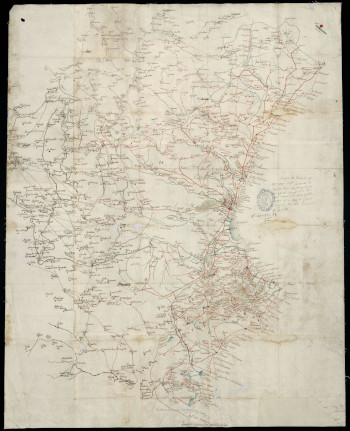 Mapa utilizado en la Guerra de la Independencia por el Capitan General Pedro Villacampa Maza